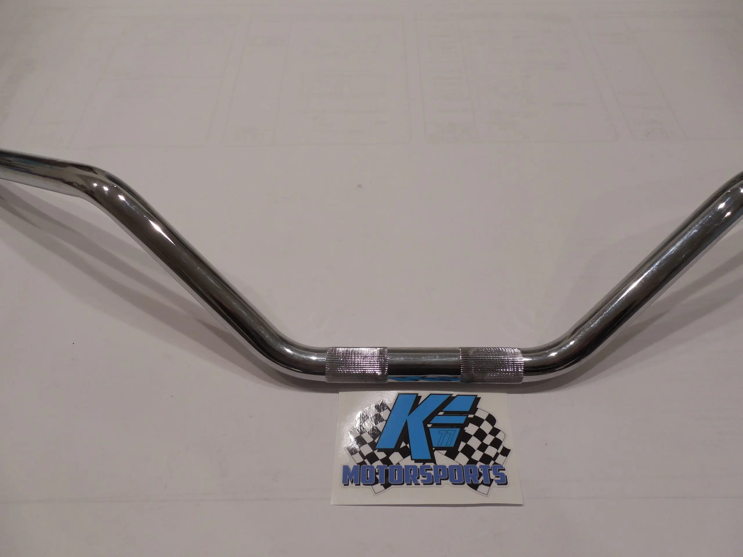 Flanders 650-01211 dirt track bar, chrome, 7/8″, photo 2