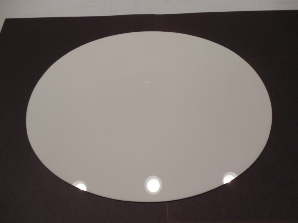Acrylic oval number plate, 1/8″